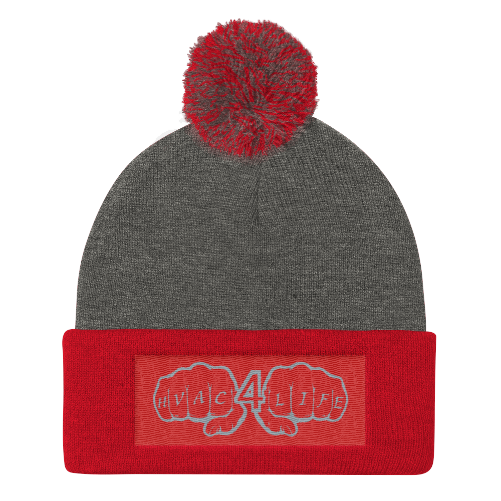 Pom Pom Knit Cap