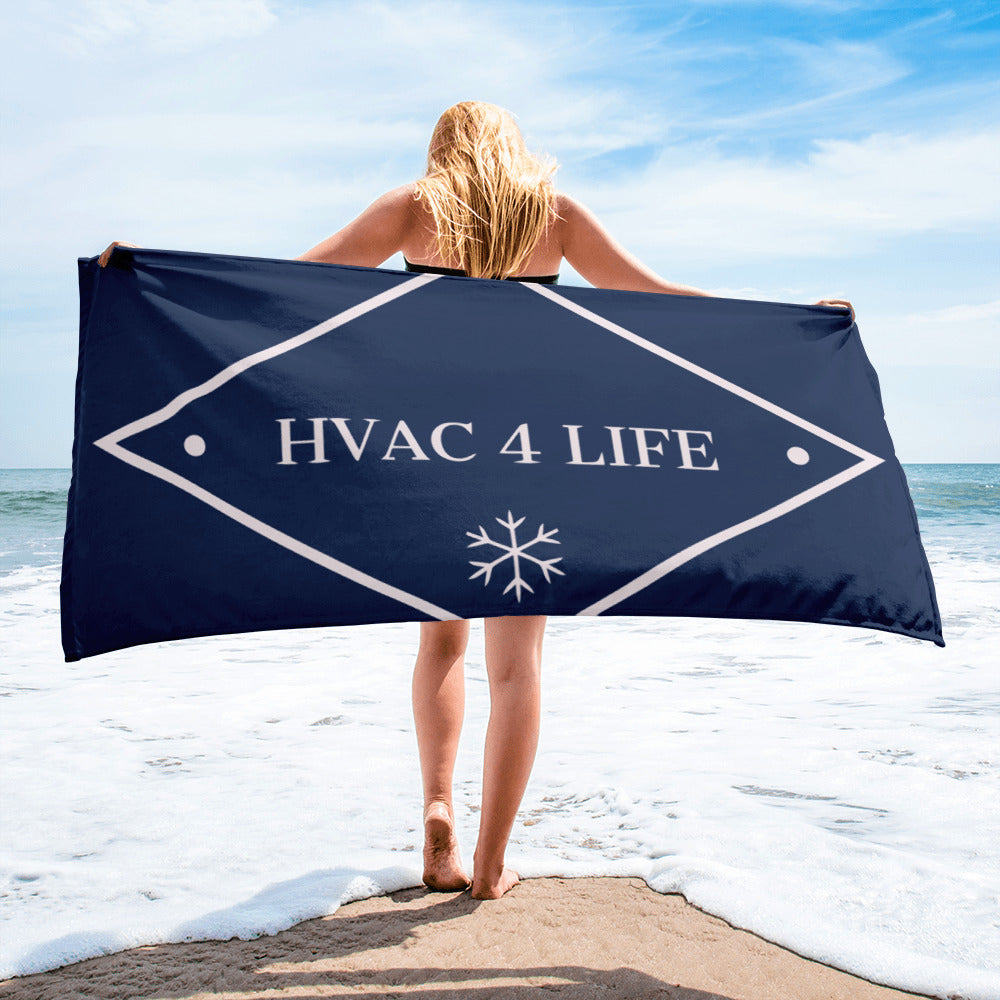 HVAC 4 LIFE Blue logo Towel